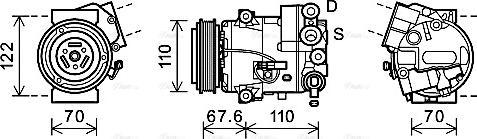 Ava Quality Cooling OLK606 - Компресор, кондиціонер autozip.com.ua