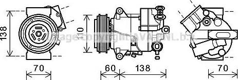 Ava Quality Cooling OLK607 - Компресор, кондиціонер autozip.com.ua