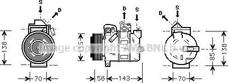 Ava Quality Cooling OL K357 - Компресор, кондиціонер autozip.com.ua