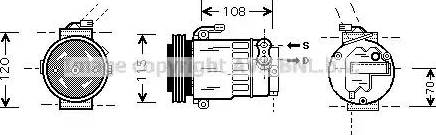 Ava Quality Cooling OL K312 - Компресор, кондиціонер autozip.com.ua