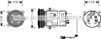 Ava Quality Cooling OL K290 - Компресор, кондиціонер autozip.com.ua