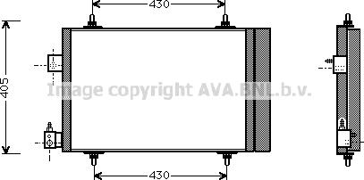 Ava Quality Cooling PE5193D - Конденсатор, кондиціонер autozip.com.ua