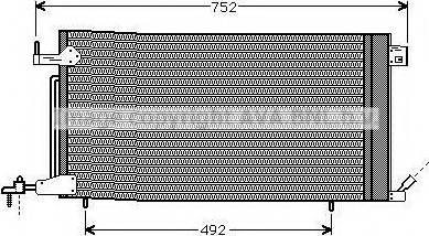 Ava Quality Cooling PE5187D - Конденсатор, кондиціонер autozip.com.ua