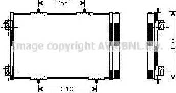 Ava Quality Cooling PE5291D - Конденсатор, кондиціонер autozip.com.ua