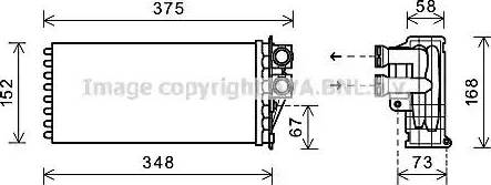 Ava Quality Cooling PE6359 - Теплообмінник, опалення салону autozip.com.ua