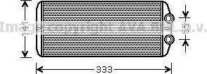 Ava Quality Cooling PE 6312 - Теплообмінник, опалення салону autozip.com.ua