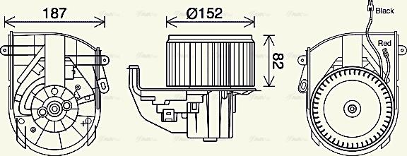 Ava Quality Cooling PE8414 - Вентилятор салону autozip.com.ua