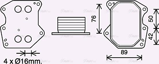 Ava Quality Cooling PE3400 - Масляний радіатор, рухове масло autozip.com.ua