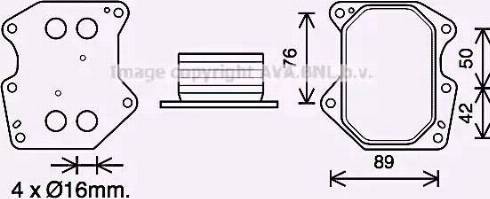 Ava Quality Cooling PE3399 - Масляний радіатор, рухове масло autozip.com.ua