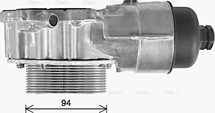 AVA PE3396H - Масляний радіатор, моторна олія autozip.com.ua