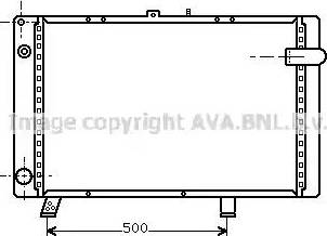 Ava Quality Cooling PE 2044 - Радіатор, охолодження двигуна autozip.com.ua