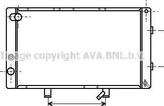 Ava Quality Cooling PE 2040 - Радіатор, охолодження двигуна autozip.com.ua