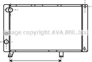 Ava Quality Cooling PE 2043 - Радіатор, охолодження двигуна autozip.com.ua