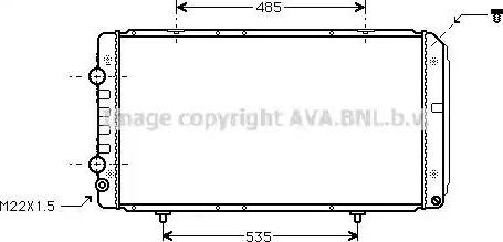 Ava Quality Cooling PEA2145 - Радіатор, охолодження двигуна autozip.com.ua