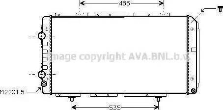 Ava Quality Cooling PE 2146 - Радіатор, охолодження двигуна autozip.com.ua