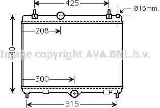 Ava Quality Cooling PE2358 - Радіатор, охолодження двигуна autozip.com.ua