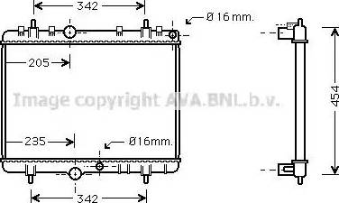 Ava Quality Cooling PE 2249 - Радіатор, охолодження двигуна autozip.com.ua