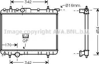 Ava Quality Cooling PE 2247 - Радіатор, охолодження двигуна autozip.com.ua