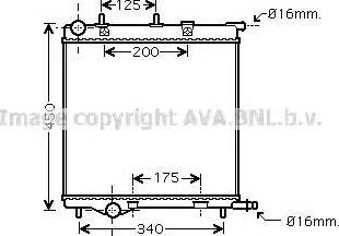 Ava Quality Cooling PE 2289 - Радіатор, охолодження двигуна autozip.com.ua