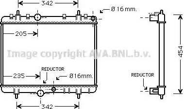 Ava Quality Cooling PE 2280 - Радіатор, охолодження двигуна autozip.com.ua