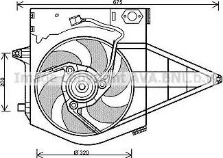 Ava Quality Cooling PE 7546 - Вентилятор, охолодження двигуна autozip.com.ua