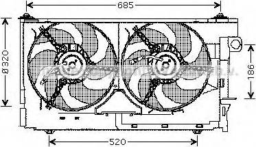 Ava Quality Cooling PE7516 - Вентилятор, охолодження двигуна autozip.com.ua