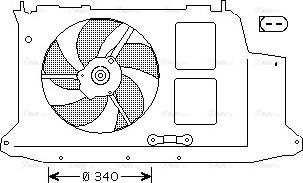 Ava Quality Cooling PE 7532 - Вентилятор, охолодження двигуна autozip.com.ua
