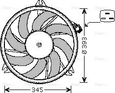 Ava Quality Cooling PE 7524 - Вентилятор, охолодження двигуна autozip.com.ua