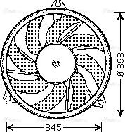 Ava Quality Cooling PE 7528 - Вентилятор, охолодження двигуна autozip.com.ua