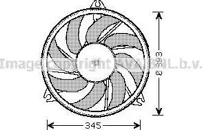 Ava Quality Cooling PE 7527 - Вентилятор, охолодження двигуна autozip.com.ua