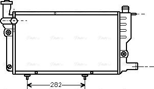 Ava Quality Cooling PEA2095 - Радіатор, охолодження двигуна autozip.com.ua