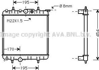 Ava Quality Cooling PEA2188 - Радіатор, охолодження двигуна autozip.com.ua