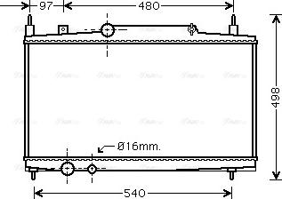 Ava Quality Cooling PEA2230 - Радіатор, охолодження двигуна autozip.com.ua