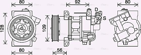 Ava Quality Cooling PEAK418 - Компресор, кондиціонер autozip.com.ua