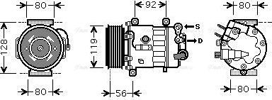 Ava Quality Cooling PEAK320 - Компресор, кондиціонер autozip.com.ua