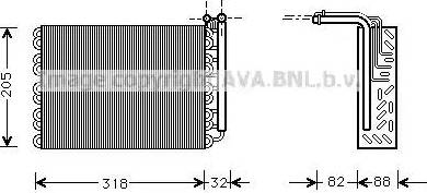 Ava Quality Cooling PE V007 - Випарник, кондиціонер autozip.com.ua