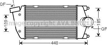 Ava Quality Cooling PR 4058 - Интеркулер autozip.com.ua