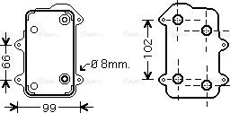 Ava Quality Cooling PR 3051 - Масляний радіатор, рухове масло autozip.com.ua