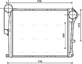 Ava Quality Cooling RE4098 - Интеркулер autozip.com.ua