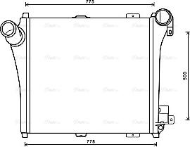 Ava Quality Cooling RE4097 - Интеркулер autozip.com.ua