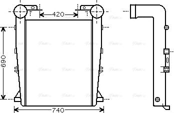 Ava Quality Cooling RE 4082 - Интеркулер autozip.com.ua