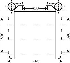 Ava Quality Cooling RE4077 - Интеркулер autozip.com.ua