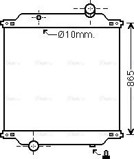 Ava Quality Cooling RE2067N - Радіатор, охолодження двигуна autozip.com.ua