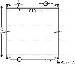 Ava Quality Cooling RE2010N - Радіатор, охолодження двигуна autozip.com.ua