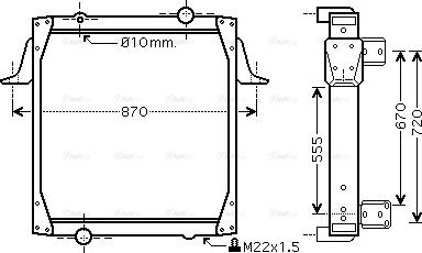 Ava Quality Cooling RE 2011 - Радіатор, охолодження двигуна autozip.com.ua