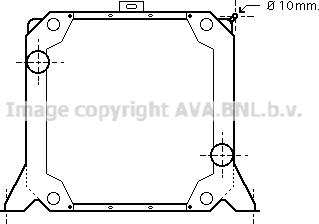 Ava Quality Cooling RE2017 - Радіатор, охолодження двигуна autozip.com.ua