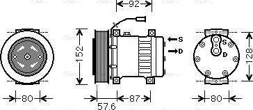 Ava Quality Cooling REAK078 - Компресор, кондиціонер autozip.com.ua