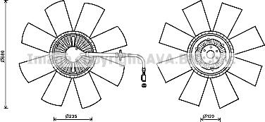 Ava Quality Cooling REC114 - Зчеплення, вентилятор радіатора autozip.com.ua