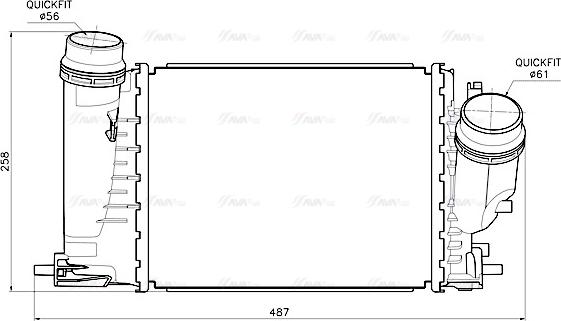 Ava Quality Cooling RT4684 - Интеркулер autozip.com.ua