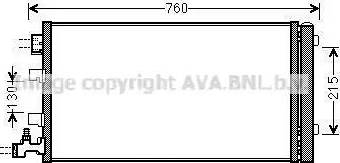 Ava Quality Cooling RT5449D - Конденсатор, кондиціонер autozip.com.ua